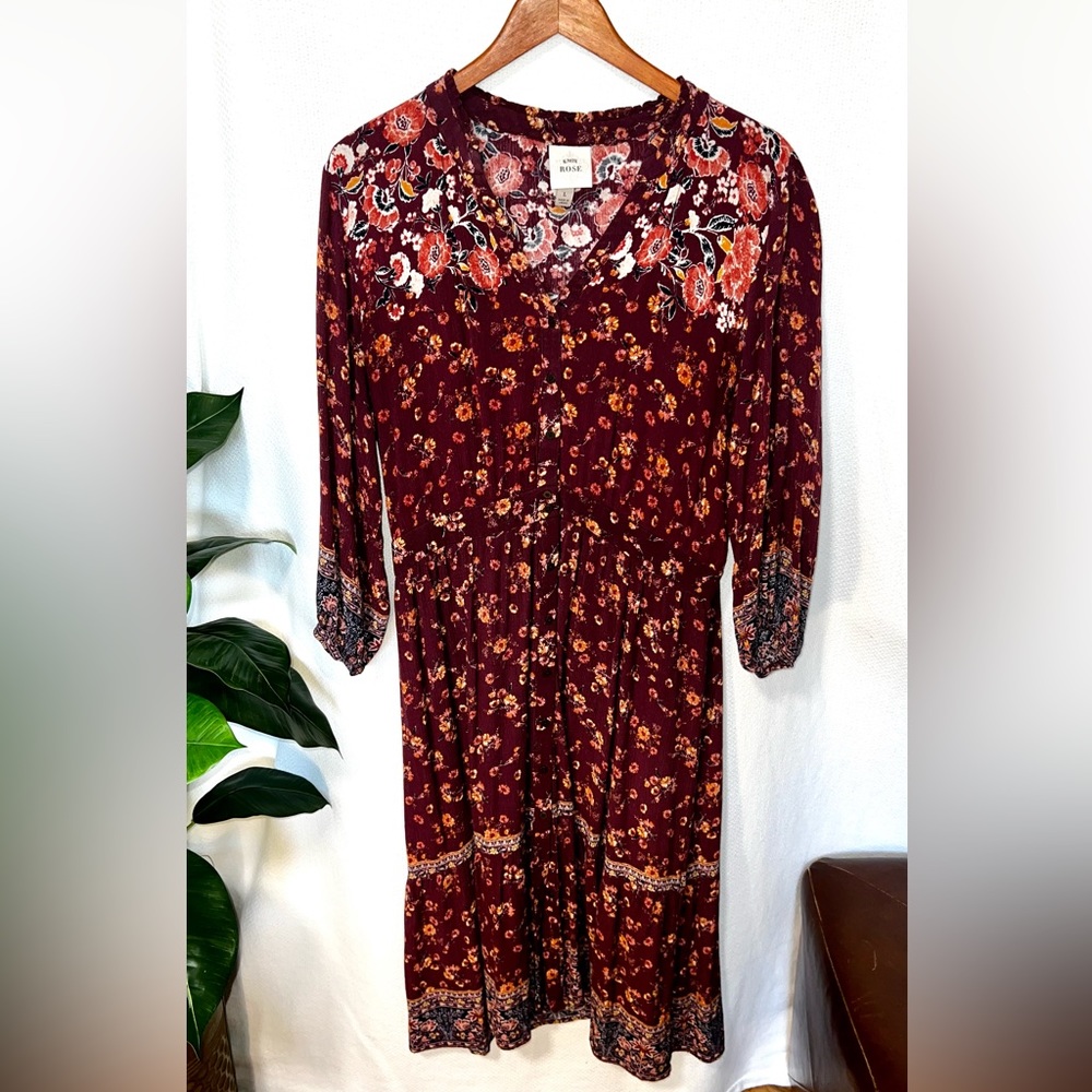 Knox Rose Midi Boho Floral Dress